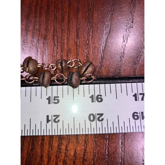 Real Coffee Beans Copper Chain 16 Inch Necklace! - Picture 7 of 7